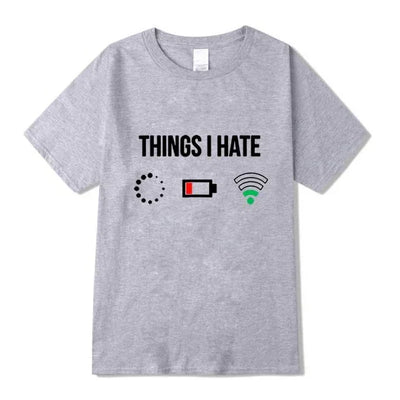 camiseta básica com estampa wifi bateria