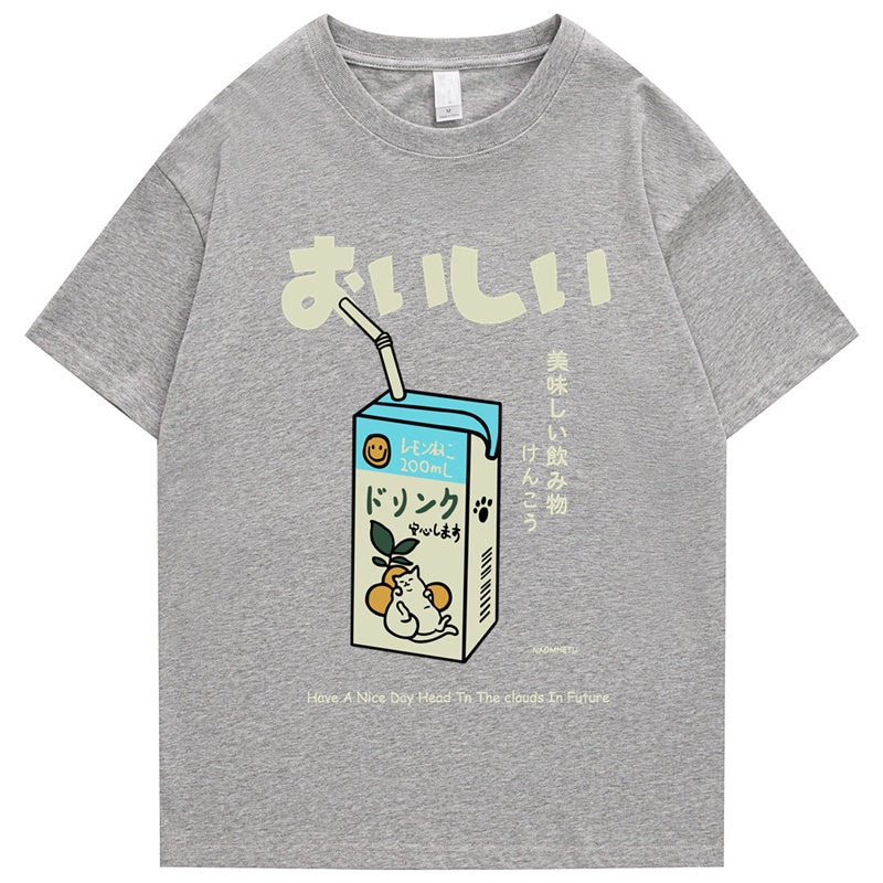 Camiseta Básica Com Estampa Suco De Limão