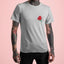 Camiseta Básica Unissex Rosa Japonesa - cinza