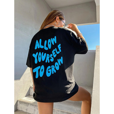 Camiseta Feminina Com Estampa Frase Motivacional