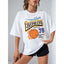 Camiseta Básica feminina Com Estampa Bola De Basket