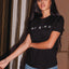 Camiseta feminina com estmapa seja gentil