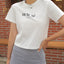 Camiseta Básica Feminina Borboletas See The Good Tumblr Branco