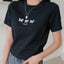 Camiseta Básica Feminina Borboletas See The Good Tumblr Preto