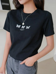 Camiseta Básica Feminina Borboletas See The Good Tumblr