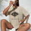 Camiseta Feminina Summer Eye Dont Touch Me - Pérola