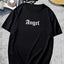 Camiseta básica com estampa anjo central - Preto