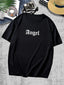 Camiseta básica com estampa anjo central - Preto