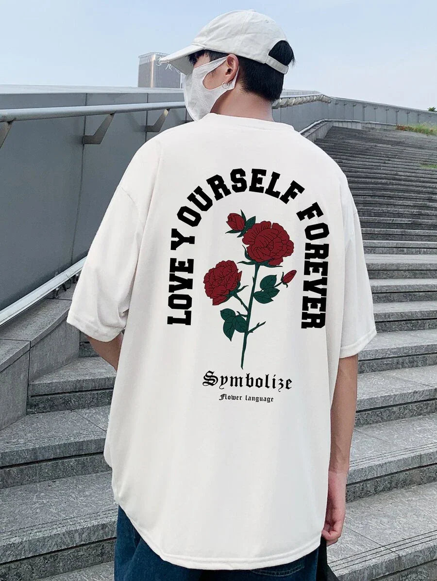 Camiseta Masculina Love Yourself Forever Street - BRANCO  ( COSTA ) 