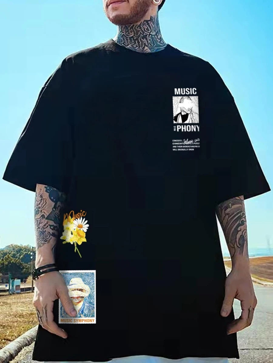 Camiseta masculina com estampa phony