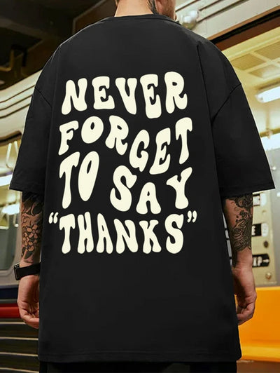 Camiseta masculina com estampa nerver forget