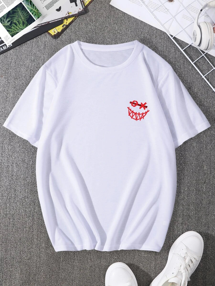 Camiseta Masculina Street Smile XO Smiling Face - branco