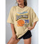 Camiseta Básica Feminina Com Estampa Basketball 76