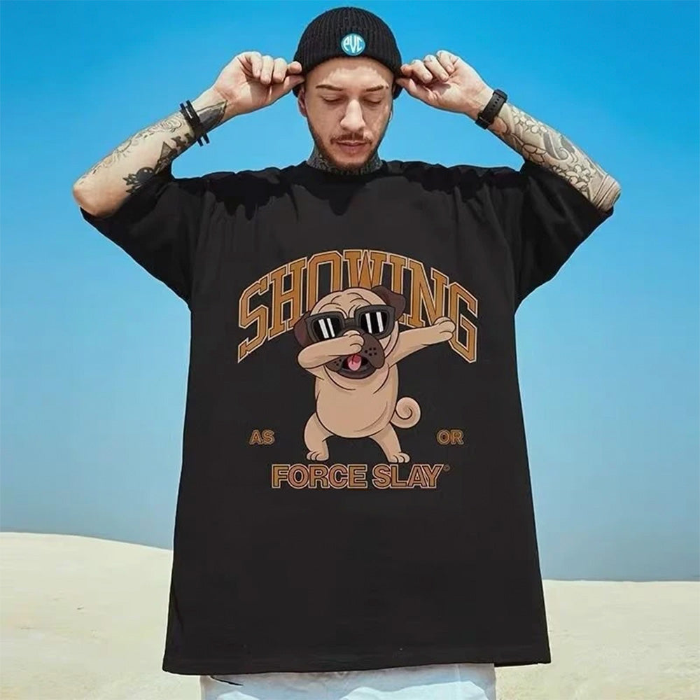 Camiseta Básica Showing preto