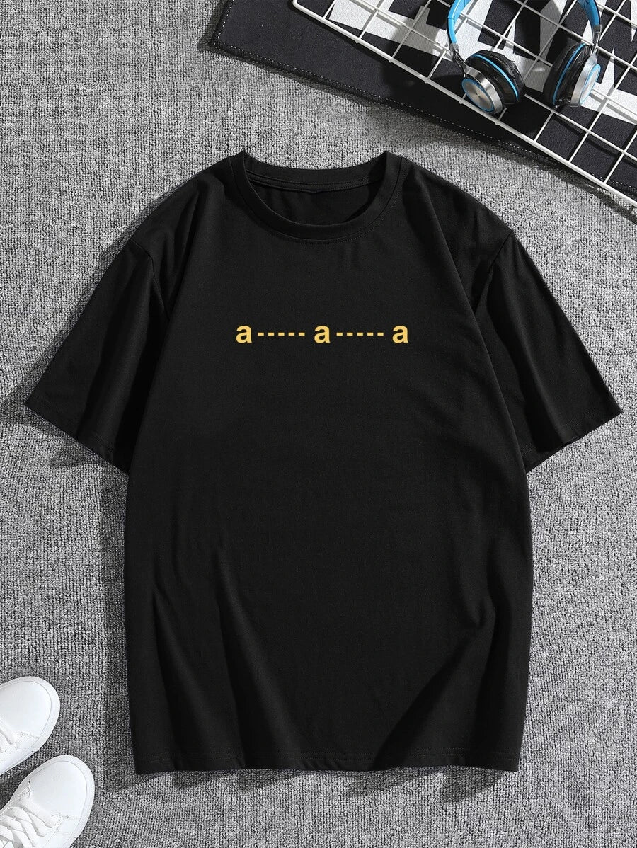 camiseta feminina com estampa A A A