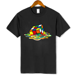 Camiseta Básica Cubo Mágico Derretido