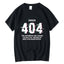 camiseta básica com estampa error 404