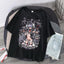 Camiseta básica com estampa menina caveira Esqueleto