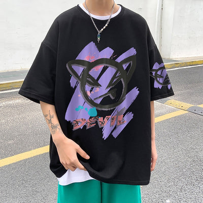 Camiseta Básica com Estampa Pequeno Demônio