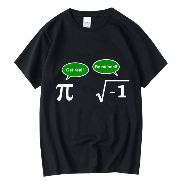 Camiseta Básica Pi e Raiz Imaginária Funny Joke Preto