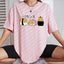 Camiseta Básica Com Estampa sushi Gato-  Rosa bebe