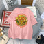 Camiseta Básica Com Estampa Cogumelo Mágico- rosa -bebê