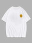 Camiseta básica com estampa rosto derretido