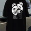 Camiseta básica com estampa ursinho - Preto