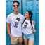 Camisetas Casal Queen and King - branco