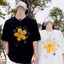 Camisetas Casal Ricky is Cloez Flower - branco