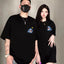 Camisetas Casal Sharks Tubarões Cute - preto