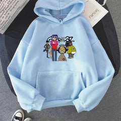 Moletom Canguru Unissex Gorillaz Banda Music