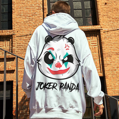 Moletom Canguru Com Estampa Panda Palhaço - Preto
