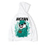 Moletom Com Capuz Estampa Panda Street Fashion-branco