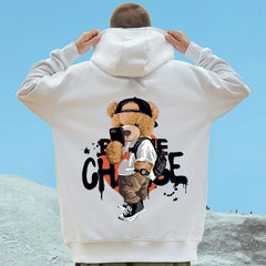 Moletom Canguru Urso Pelucia Streetwear Moda Estilo Vintage