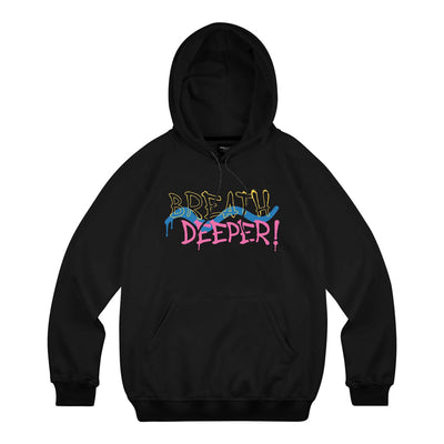 moletom canguru com estampa breath deeper