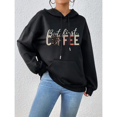 Moletom Com Capuz Estampa Café