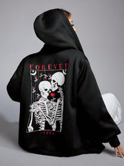 Moletom Canguru Caveiras Skull Forever Love