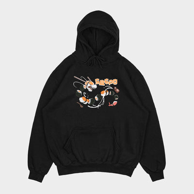 Moletom Canguru Dragon Sushi Swepo - Preto