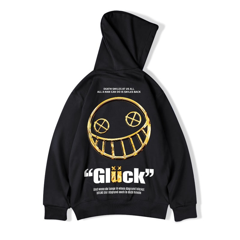Moletom Canguru Gluck Smile -preto