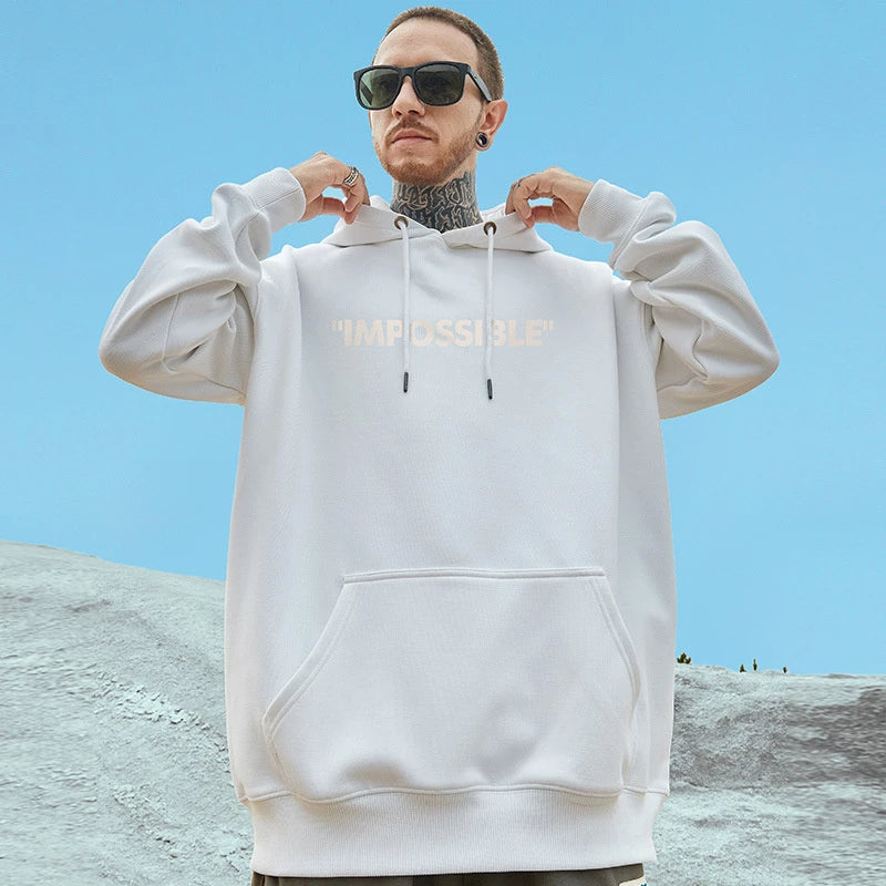 Moletom Canguru Indie Vintage Arte Pintura Streetwear - branco