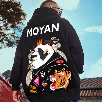 Moletom Canguru Moyan King Panda -preto