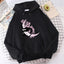 Moletom Canguru Unissex Snake Moon and Flowers - preto
