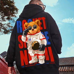 Moletom Canguru Rocket Space Bear Urso