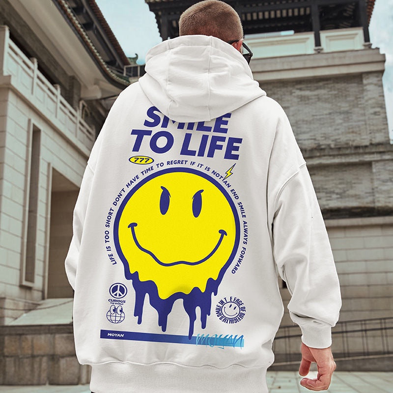 Moletom Canguru Smile to Life - branco