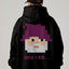 Moletom Canguru Com Estampa Pixel Bruxo Costa - Preto