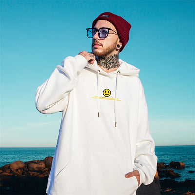 Moletom Canguru Urso Fofo Moda Pelucia Streetwear Acsu Smile - branco