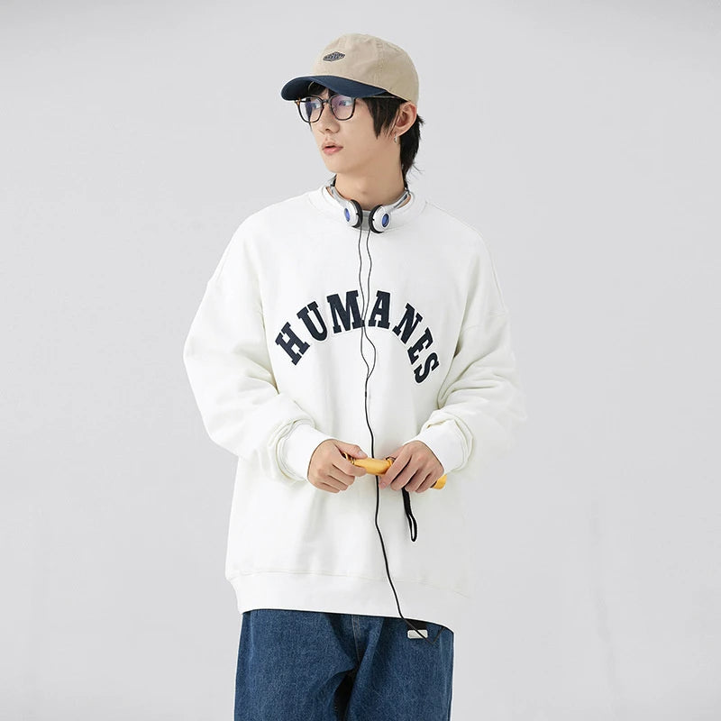 Moletom Gola Redonda Streetwear Vintage Basico Humanes