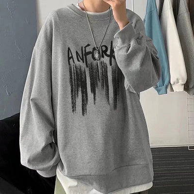 Moletom Gola redonda Com Estampa Anfork
