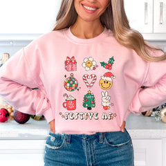 Moletom Gola Redonda Festive Props Christmas